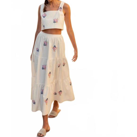 MABLE Other - NEW MABLE rosemoor skirt set in off white